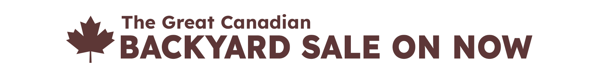 The Great Canadian Backyard Sale